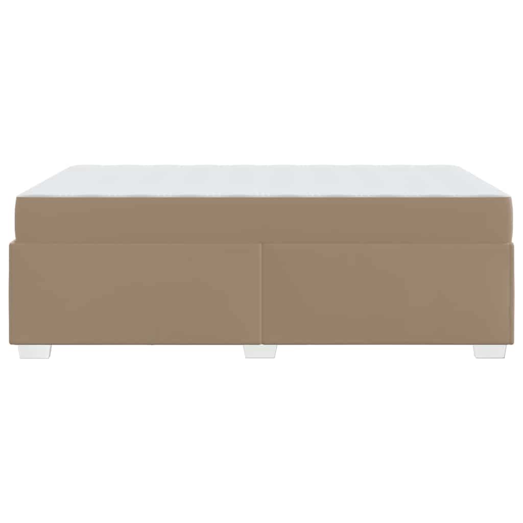 Bettrahmen mit Matratze Cappuccino 120 x 200 cm Stoff