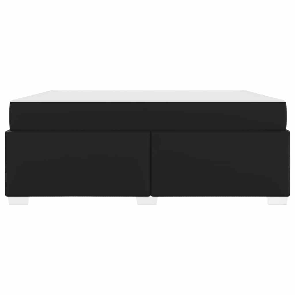 Bettrahmen mit Matratze Schwarz 180 x 200 cm Stoff