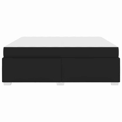 Bettrahmen mit Matratze Schwarz 180 x 200 cm Stoff