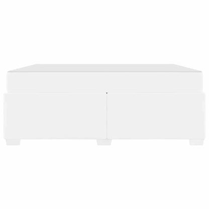 Bettrahmen mit Matratze Weiß 180 x 200 cm Stoff