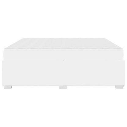 Bettrahmen mit Matratze Weiß 180 x 200 cm Stoff