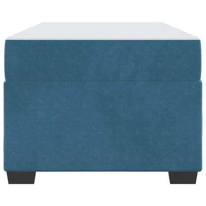 Bettrahmen mit Matratze Blau 80 x 200 cm Stoff