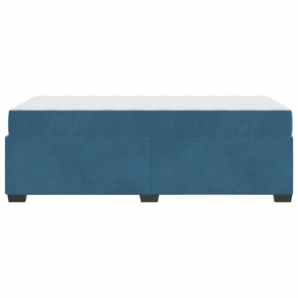 Bettrahmen mit Matratze Blau 80 x 200 cm Stoff