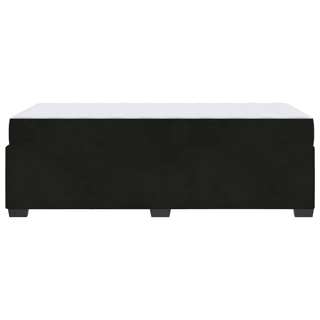 Bettrahmen mit Matratze Schwarz 90 x 200 cm Stoff