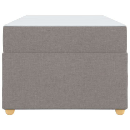 Bettrahmen mit Matratze Taupe 80 x 200 cm Stoff