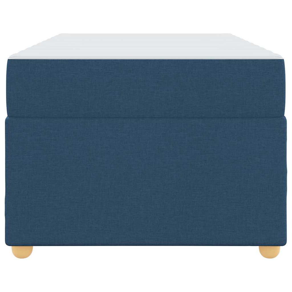 Bettrahmen mit Matratze Blau 90 x 200 cm Stoff