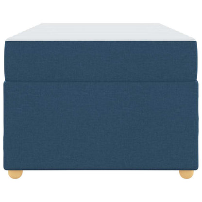 Bettrahmen mit Matratze Blau 90 x 200 cm Stoff