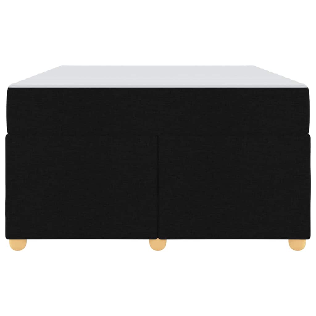 Bettrahmen mit Matratze Schwarz 120 x 190 cm Stoff