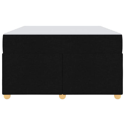 Bettrahmen mit Matratze Schwarz 120 x 190 cm Stoff