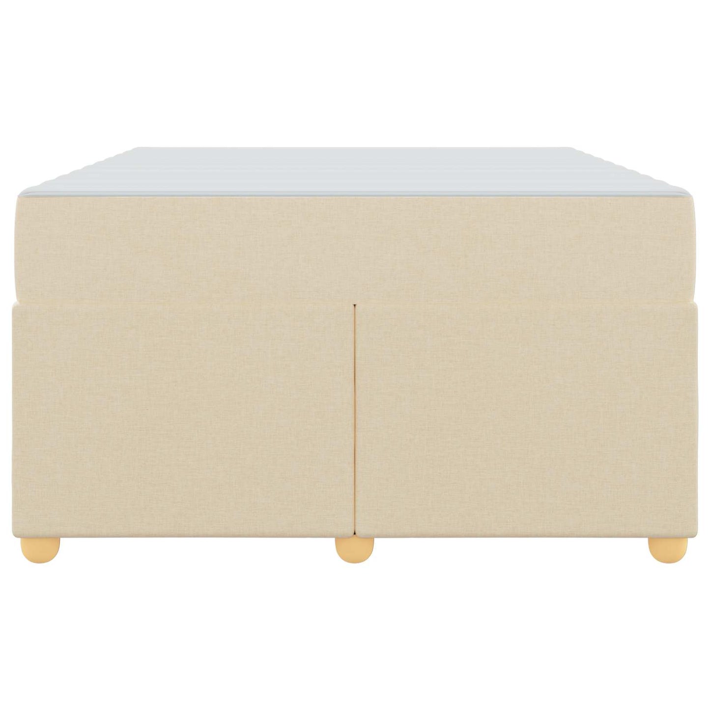 Bettrahmen mit Matratze Creme 120 x 190 cm Stoff