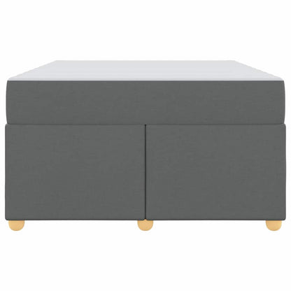 Bettrahmen mit Matratze Dunkelgrau 120 x 200 cm Stoff