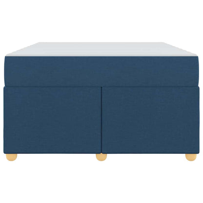 Bettrahmen mit Matratze Blau 120 x 200 cm Stoff