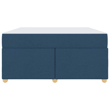 Bettrahmen mit Matratze Blau 140 x 200 cm Stoff