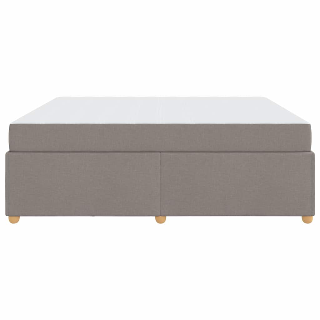 Bettrahmen mit Matratze Taupe 180 x 200 cm Stoff