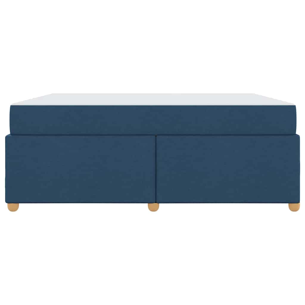 Bettrahmen mit Matratze Blau 180 x 200 cm Stoff