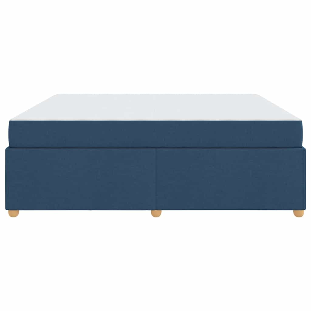 Bettrahmen mit Matratze Blau 180 x 200 cm Stoff