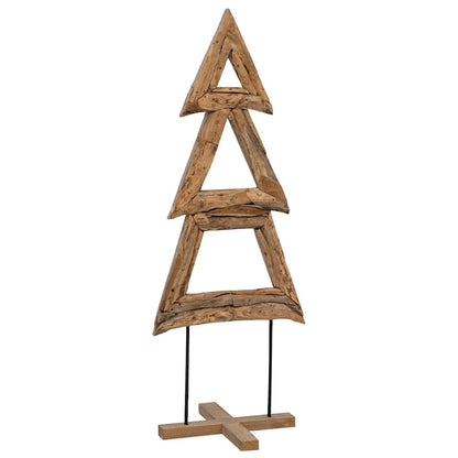 Weihnachtsbaum mit Ständer Braun 90 cm Massivholz Teak
