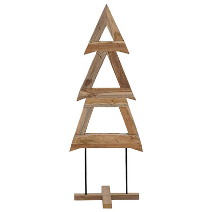 Weihnachtsbaum mit Ständer Braun 90 cm Massivholz Teak