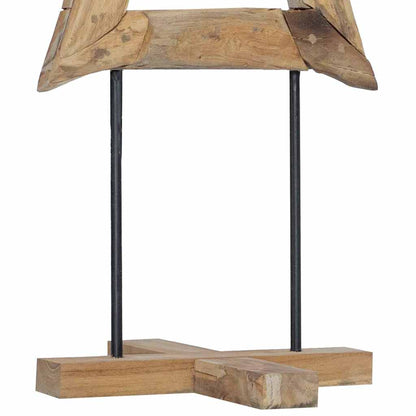 Weihnachtsbaum mit Ständer Braun 120 cm Massivholz Teak