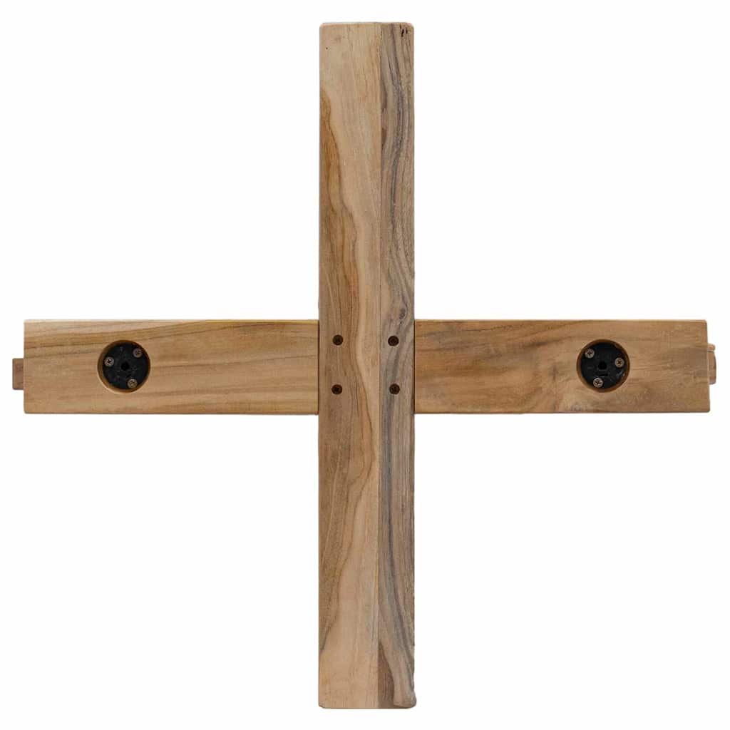 vidaXL Weihnachtsbaum mit Ständer Braun 149,5 cm Massivholz Teak