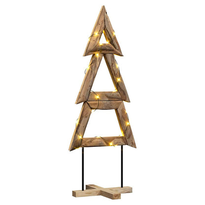 vidaXL Weihnachtsbaum mit Ständer Braun 149,5 cm Massivholz Teak