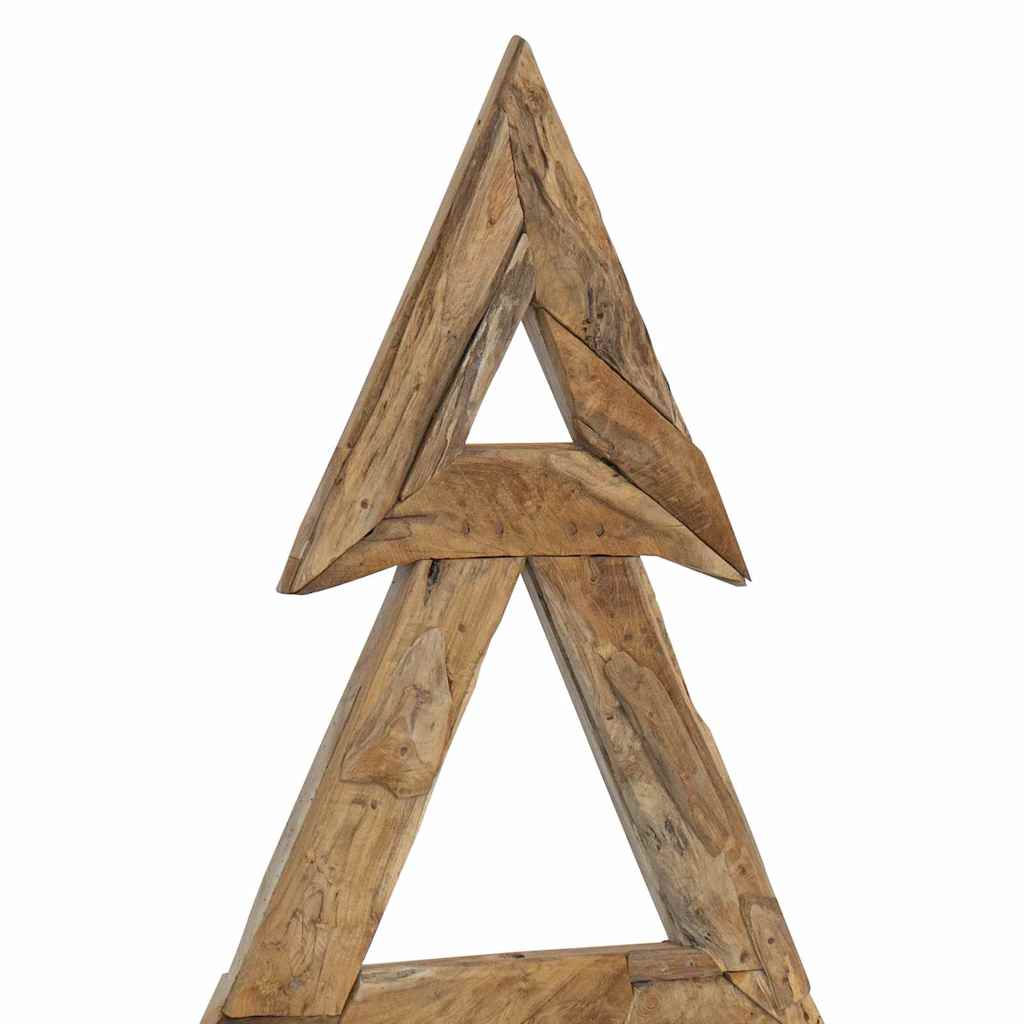 Weihnachtsbaum mit Ständer Braun 181 cm Massivholz Teak