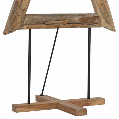 Weihnachtsbaum mit Ständer Braun 181 cm Massivholz Teak