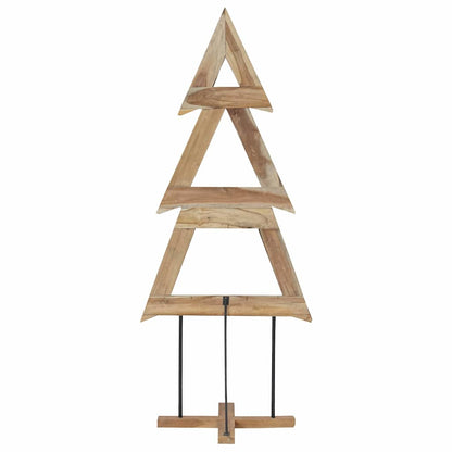 Weihnachtsbaum mit Ständer Braun 181 cm Massivholz Teak