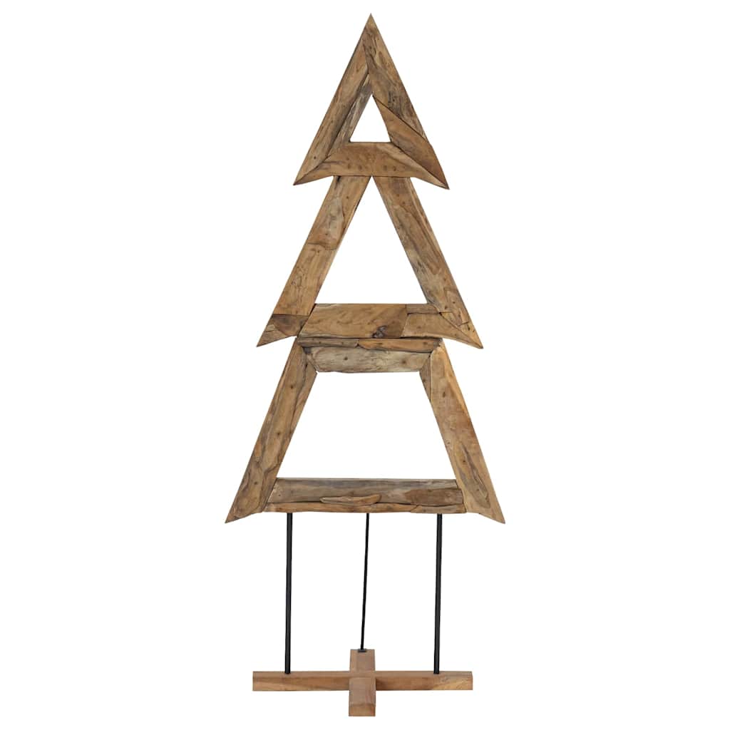 Weihnachtsbaum mit Ständer Braun 181 cm Massivholz Teak