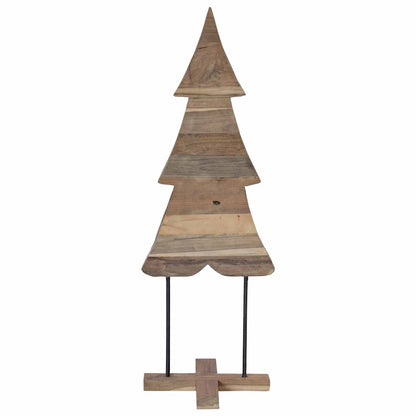 Weihnachtsbaum mit Ständer Braun 121 cm Massivholz Teak