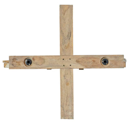 Weihnachtsbaum mit Ständer Braun 181,5 cm Massivholz Teak