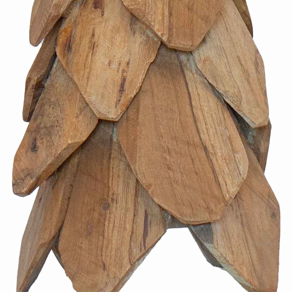 vidaXL Weihnachtsbaum mit Ständer Braun 51 cm Massivholz Teak