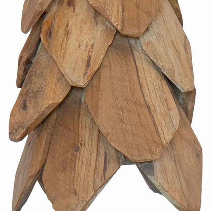 vidaXL Weihnachtsbaum mit Ständer Braun 51 cm Massivholz Teak