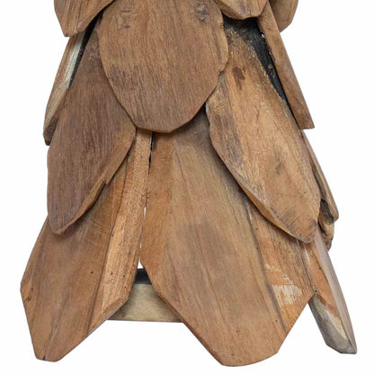 vidaXL Weihnachtsbaum mit Ständer Braun 80 cm Massivholz Teak