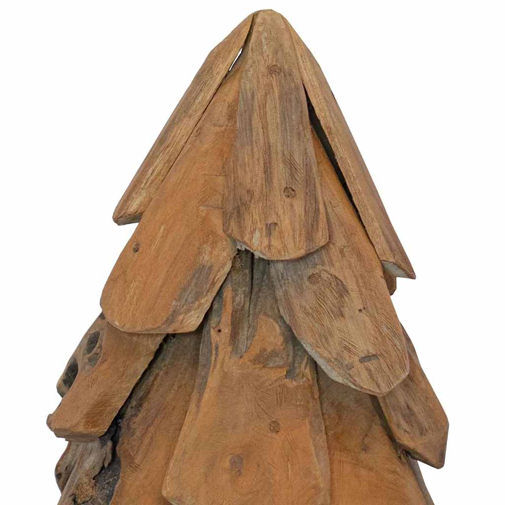 vidaXL Weihnachtsbaum mit Ständer Braun 61 cm Massivholz Teak