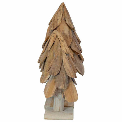 Weihnachtsbaum mit Ständer 3 pcs Braun Massivholz Teak