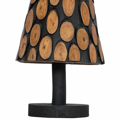 vidaXL Weihnachtsbaum mit Ständer Braun 90 cm Massivholz Teak