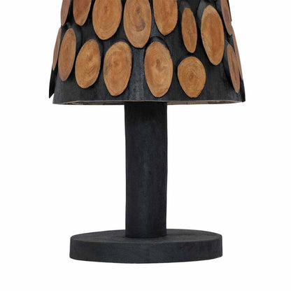 vidaXL Weihnachtsbaum mit Ständer Braun 120 cm Massivholz Teak
