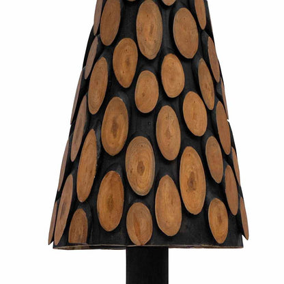 Weihnachtsbaum mit Ständer Braun 149 cm Massivholz Teak