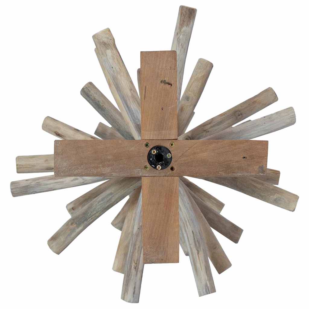 vidaXL Weihnachtsbaum mit Ständer Braun 90 cm Massivholz Teak