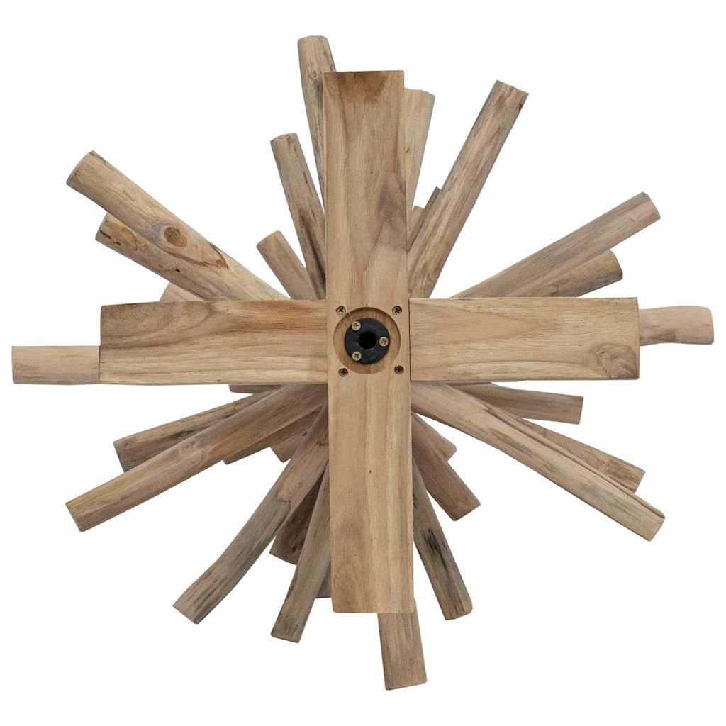 vidaXL Weihnachtsbaum mit Ständer Braun 120 cm Massivholz Teak