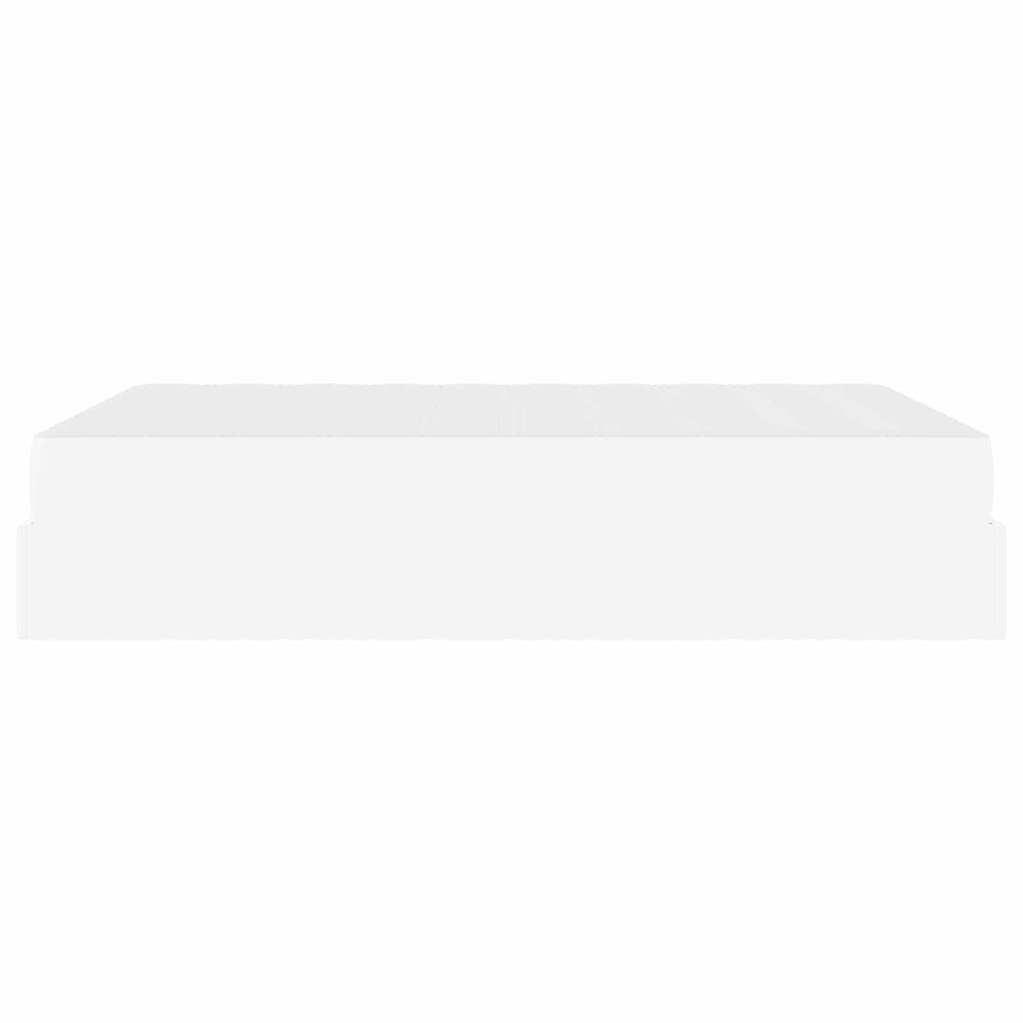 Bettgestell mit Matratze mit Matratze 2 pcs Weiß PVC