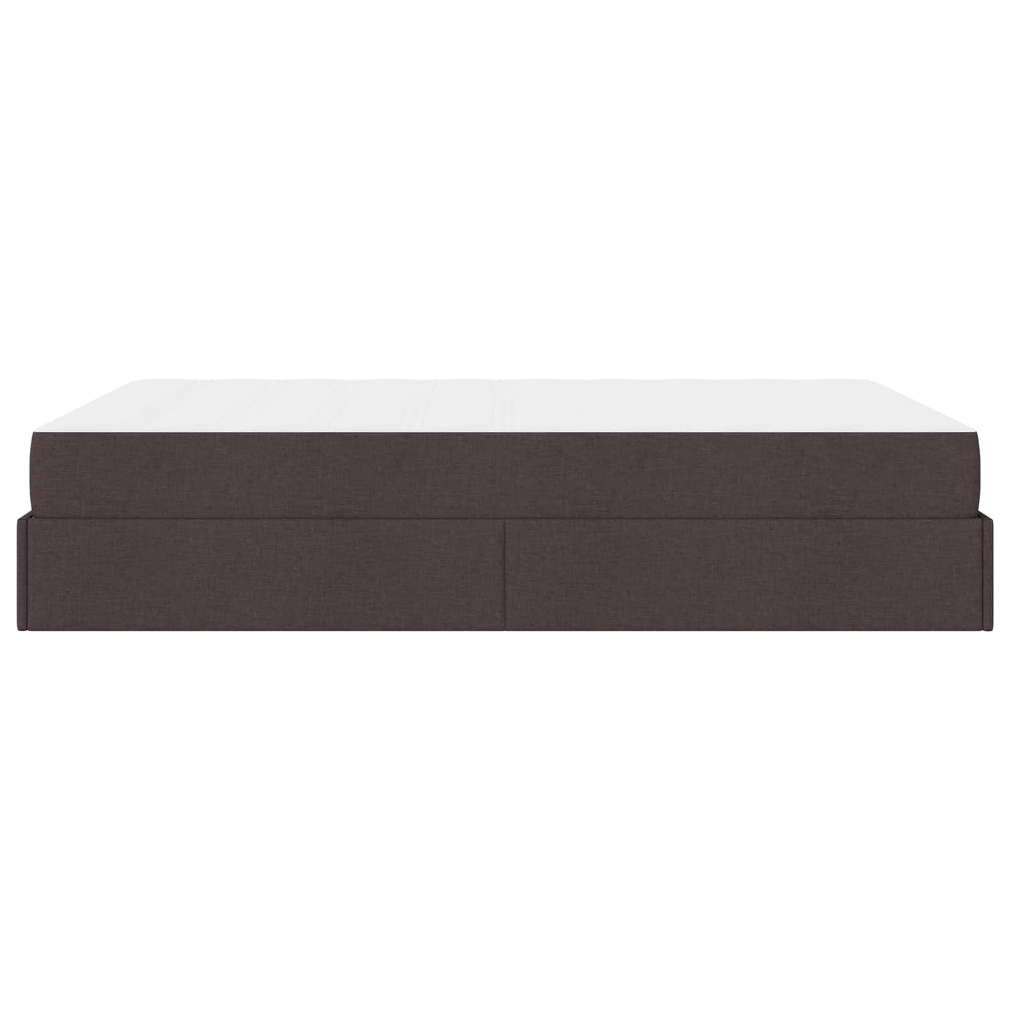 Bettgestell mit Matratze mit Matratze 2 pcs Hellbraun Stoff