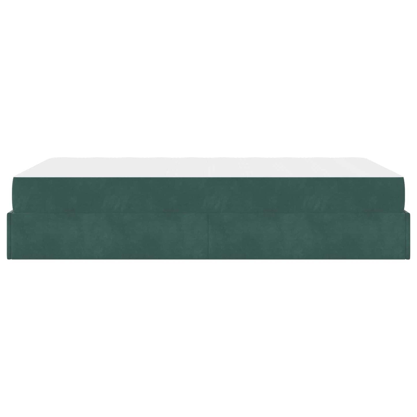 Bettgestell mit Matratze mit Matratze 2 pcs Grün Samt