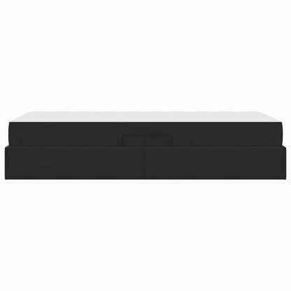 vidaXL Aufbewahrungsbett mit Matratze Schwarz 90 x 190 cm Samt