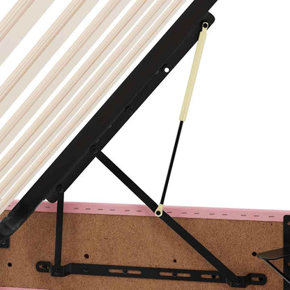 vidaXL Aufbewahrungsbett mit Matratze Rosa 180 x 200 cm Samt