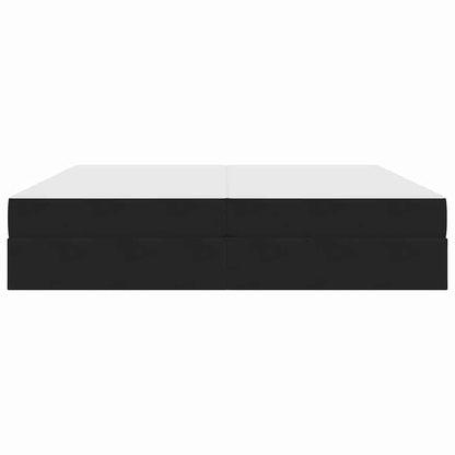 vidaXL Aufbewahrungsbett mit Matratze Schwarz 200 x 200 cm Samt