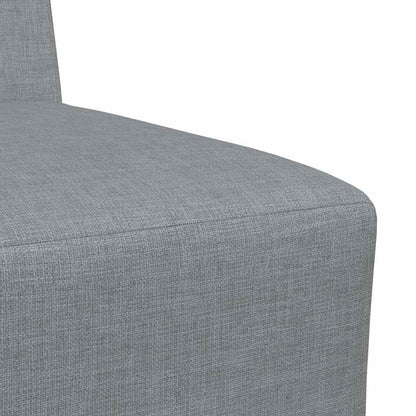 vidaXL Canapé modulaire sans accoudoirs 2 pcs Gris clair 55 x 74 x 82 cm Tissu