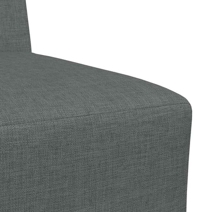 vidaXL Canapé modulable sans accoudoirs 2 pcs Gris foncé 55 x 74 x 82 cm Tissu