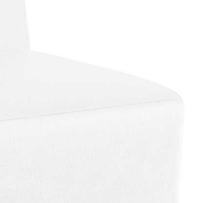 vidaXL Canapé modulaire sans accoudoirs 2 pcs Blanc 55 x 74 x 82 cm Similicuir
